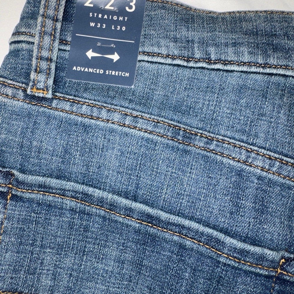 NWT Lucky Brand 223 Straight Advanced Stretch Medium Wash Jeans 33x30 - Picture 8 of 11
